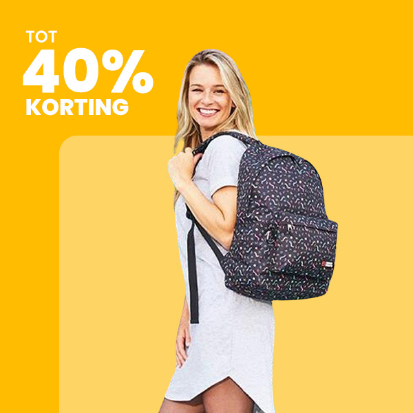 Rugtassen tot 40% korting
